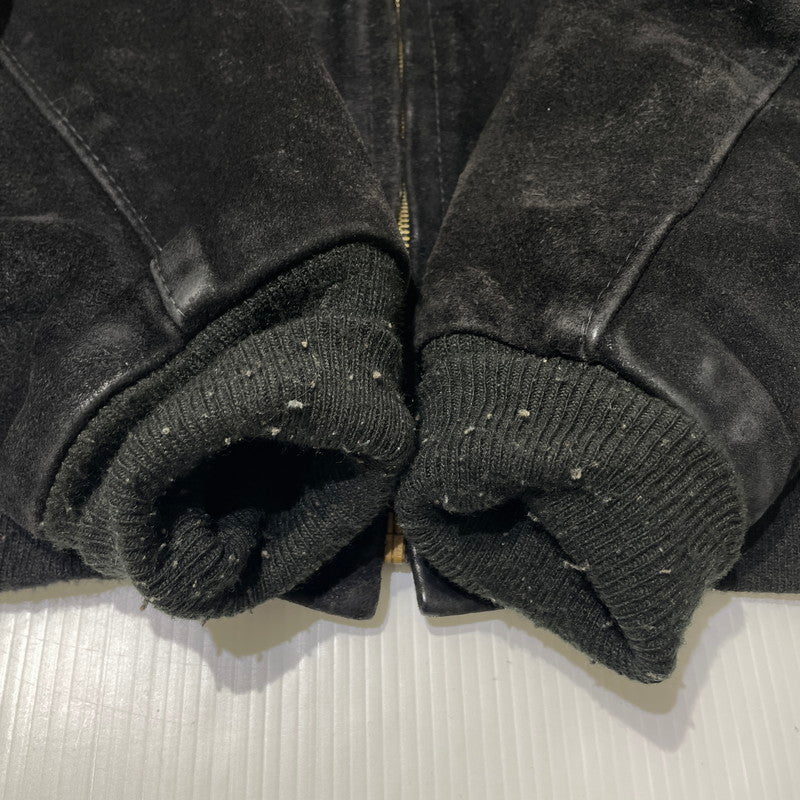 【中古品】【メンズ】 SCHOTT ショット 90's SUEDE LEATHER JACKET 90年代 スエード レザー ジャケット アウター 145-260727-yo-11-tei サイズ：38 カラー：ブラック 万代Net店