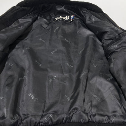 【中古品】【メンズ】 SCHOTT ショット 90's SUEDE LEATHER JACKET 90年代 スエード レザー ジャケット アウター 145-260727-yo-11-tei サイズ：38 カラー：ブラック 万代Net店