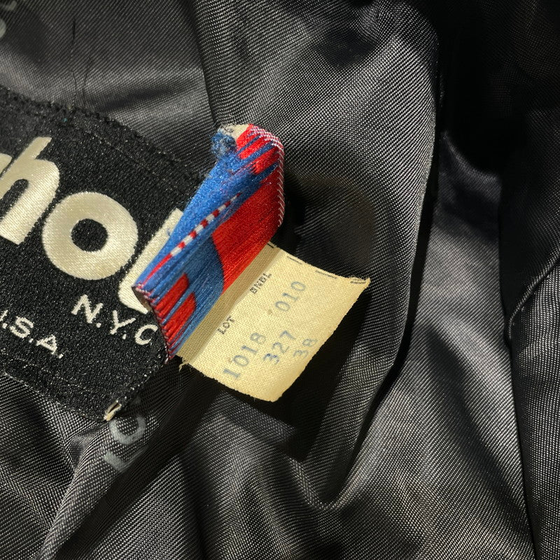 【中古品】【メンズ】 SCHOTT ショット 90's SUEDE LEATHER JACKET 90年代 スエード レザー ジャケット アウター 145-260727-yo-11-tei サイズ：38 カラー：ブラック 万代Net店