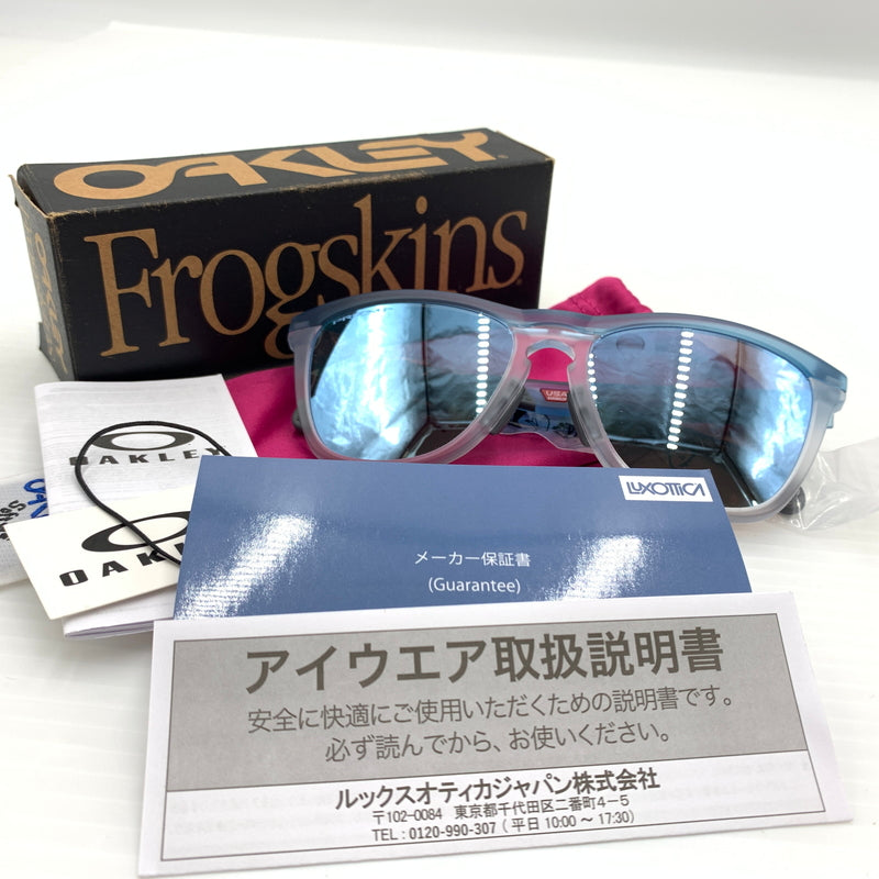 【中古品】【メンズ】 OAKLEY オークリー FROGSKINS RANGE A 0009284A フロッグスキン レンジ サングラス ローブリッジフィット 203-260727-ko-11-tei サイズ：55□17-136 カラー：マットストーンウォッシュ 万代Net店