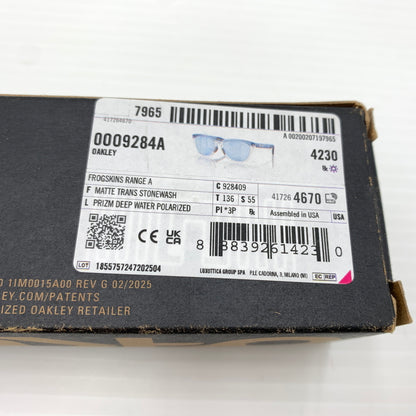 【中古品】【メンズ】 OAKLEY オークリー FROGSKINS RANGE A 0009284A フロッグスキン レンジ サングラス ローブリッジフィット 203-260727-ko-11-tei サイズ：55□17-136 カラー：マットストーンウォッシュ 万代Net店