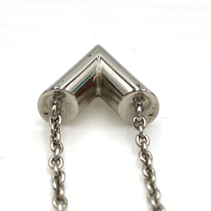 【中古品】【メンズ/レディース】 LOUIS VUITTON ルイ・ヴィトン M63197 エセンシャル V ネックレス LVサークルチャーム Vシグネチャー 179-260727-ko-13-tei カラー：シルバー 万代Net店