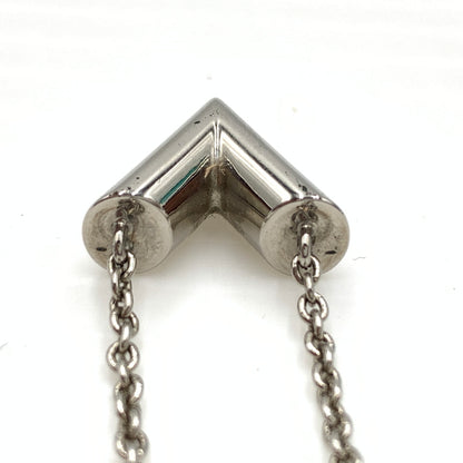 【中古品】【メンズ/レディース】 LOUIS VUITTON ルイ・ヴィトン M63197 エセンシャル V ネックレス LVサークルチャーム Vシグネチャー 179-260727-ko-13-tei カラー：シルバー 万代Net店