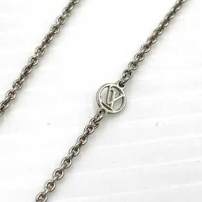 【中古品】【メンズ/レディース】 LOUIS VUITTON ルイ・ヴィトン M63197 エセンシャル V ネックレス LVサークルチャーム Vシグネチャー 179-260727-ko-13-tei カラー：シルバー 万代Net店
