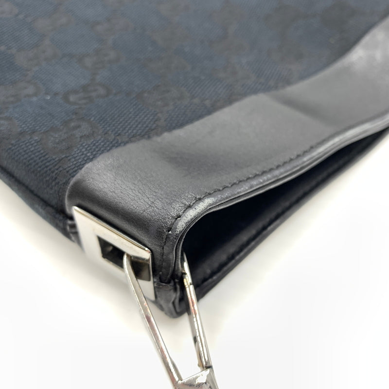 【中古品】【メンズ/レディース】 GUCCI グッチ 33900 GG柄 ワンショルダーバッグ カバン トートバッグ キャンパス×レザー 180-260727-ko-07-tei カラー：ブラック 万代Net店