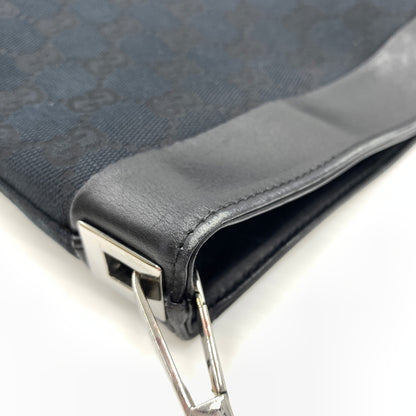 【中古品】【メンズ/レディース】 GUCCI グッチ 33900 GG柄 ワンショルダーバッグ カバン トートバッグ キャンパス×レザー 180-260727-ko-07-tei カラー：ブラック 万代Net店