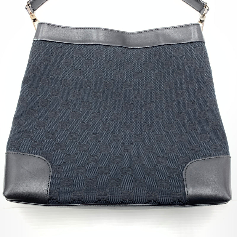 【中古品】【メンズ/レディース】 GUCCI グッチ 33900 GG柄 ワンショルダーバッグ カバン トートバッグ キャンパス×レザー 180-260727-ko-07-tei カラー：ブラック 万代Net店