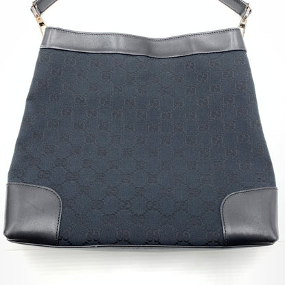 【中古品】【メンズ/レディース】 GUCCI グッチ 33900 GG柄 ワンショルダーバッグ カバン トートバッグ キャンパス×レザー 180-260727-ko-07-tei カラー：ブラック 万代Net店