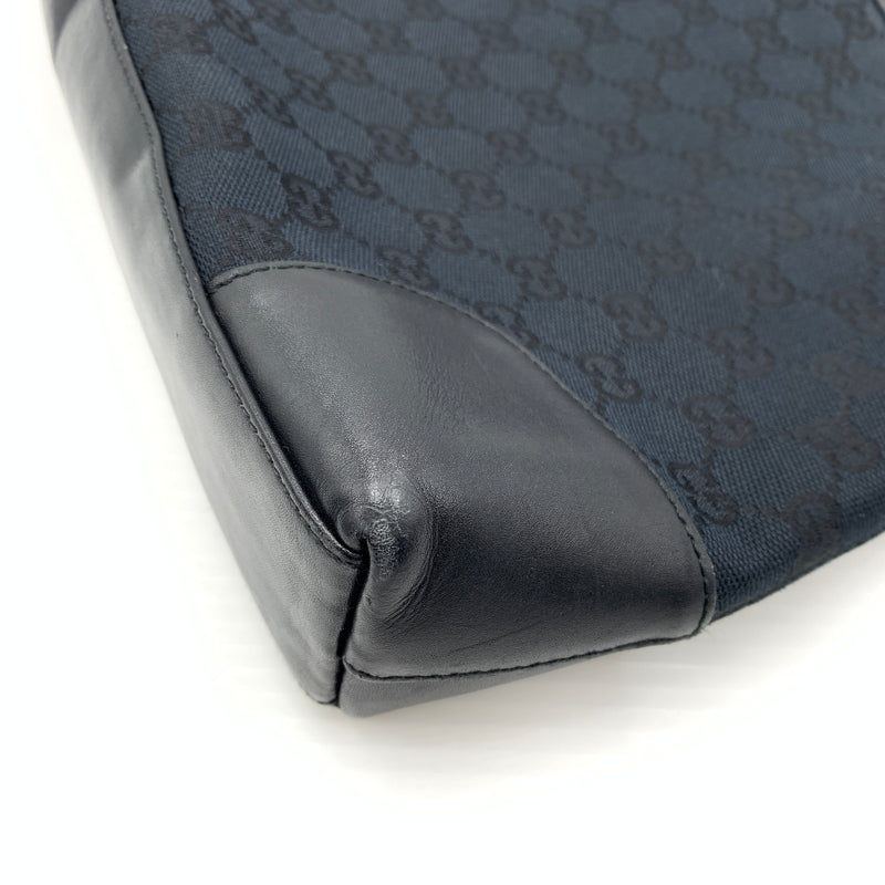 【中古品】【メンズ/レディース】 GUCCI グッチ 33900 GG柄 ワンショルダーバッグ カバン トートバッグ キャンパス×レザー 180-260727-ko-07-tei カラー：ブラック 万代Net店