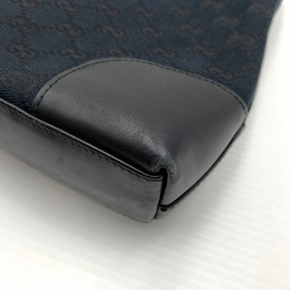 【中古品】【メンズ/レディース】 GUCCI グッチ 33900 GG柄 ワンショルダーバッグ カバン トートバッグ キャンパス×レザー 180-260727-ko-07-tei カラー：ブラック 万代Net店