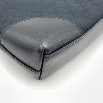 【中古品】【メンズ/レディース】 GUCCI グッチ 33900 GG柄 ワンショルダーバッグ カバン トートバッグ キャンパス×レザー 180-260727-ko-07-tei カラー：ブラック 万代Net店