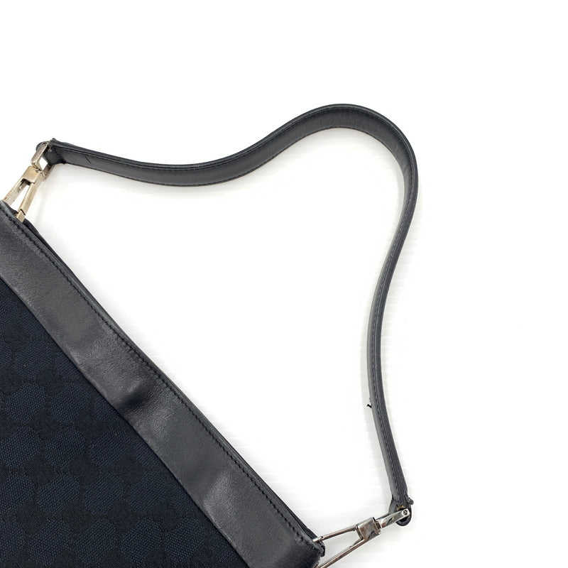 【中古品】【メンズ/レディース】 GUCCI グッチ 33900 GG柄 ワンショルダーバッグ カバン トートバッグ キャンパス×レザー 180-260727-ko-07-tei カラー：ブラック 万代Net店
