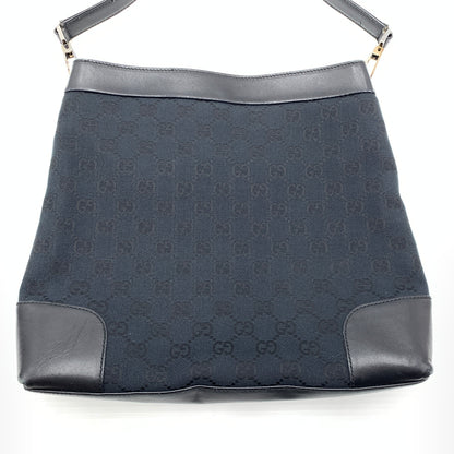 【中古品】【メンズ/レディース】 GUCCI グッチ 33900 GG柄 ワンショルダーバッグ カバン トートバッグ キャンパス×レザー 180-260727-ko-07-tei カラー：ブラック 万代Net店