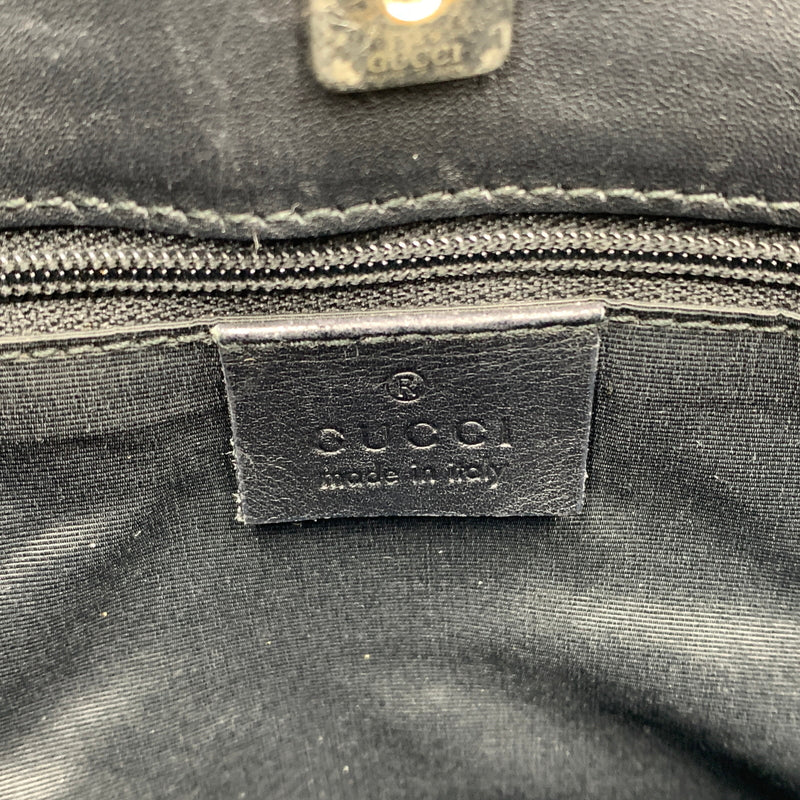 【中古品】【メンズ/レディース】 GUCCI グッチ 33900 GG柄 ワンショルダーバッグ カバン トートバッグ キャンパス×レザー 180-260727-ko-07-tei カラー：ブラック 万代Net店
