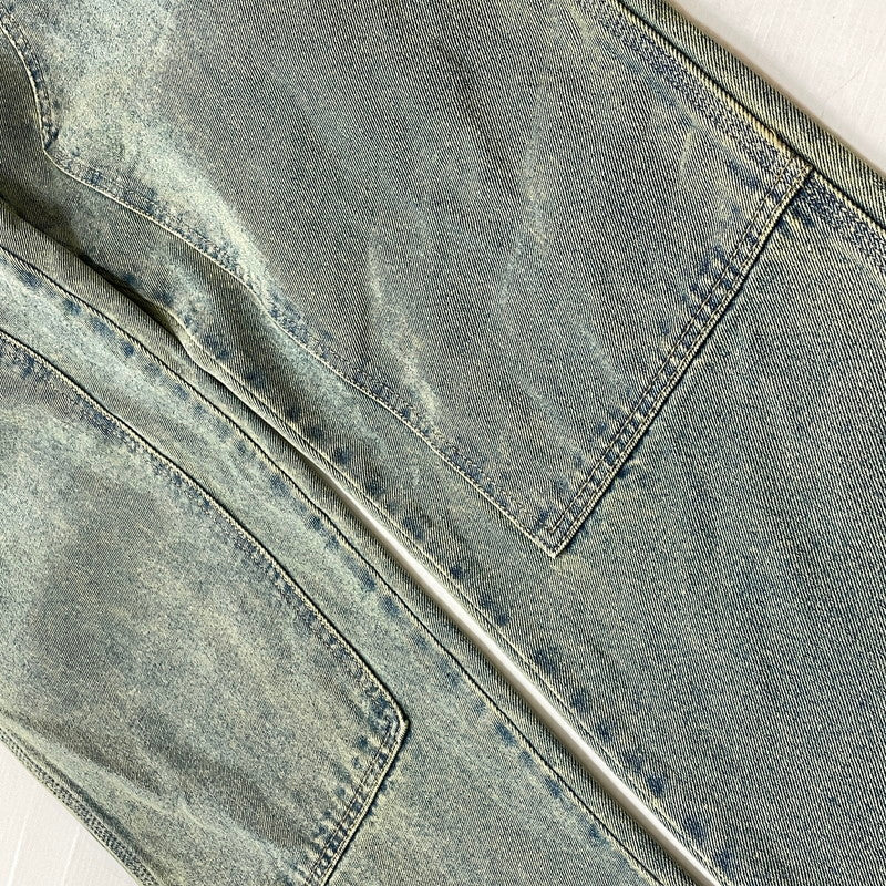 【中古品】【メンズ】 HUF ハフ KINDA LOOSE DOUBLE KNEES DENIM PANTS ルーズ ダブルニー カイダン デニム パンツ ボトムス ジーンズ 153-260801-sa-26-tei サイズ：32 カラー：インディゴ 万代Net店