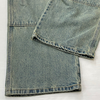 【中古品】【メンズ】 HUF ハフ KINDA LOOSE DOUBLE KNEES DENIM PANTS ルーズ ダブルニー カイダン デニム パンツ ボトムス ジーンズ 153-260801-sa-26-tei サイズ：32 カラー：インディゴ 万代Net店