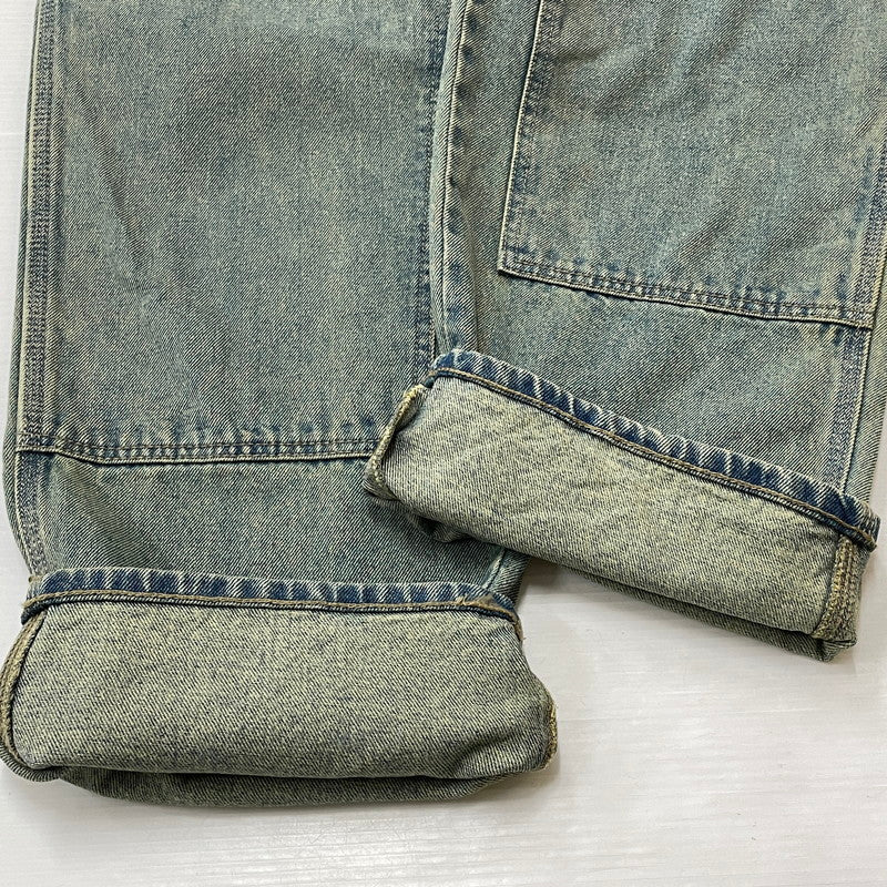 【中古品】【メンズ】 HUF ハフ KINDA LOOSE DOUBLE KNEES DENIM PANTS ルーズ ダブルニー カイダン デニム パンツ ボトムス ジーンズ 153-260801-sa-26-tei サイズ：32 カラー：インディゴ 万代Net店