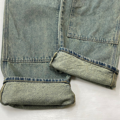 【中古品】【メンズ】 HUF ハフ KINDA LOOSE DOUBLE KNEES DENIM PANTS ルーズ ダブルニー カイダン デニム パンツ ボトムス ジーンズ 153-260801-sa-26-tei サイズ：32 カラー：インディゴ 万代Net店