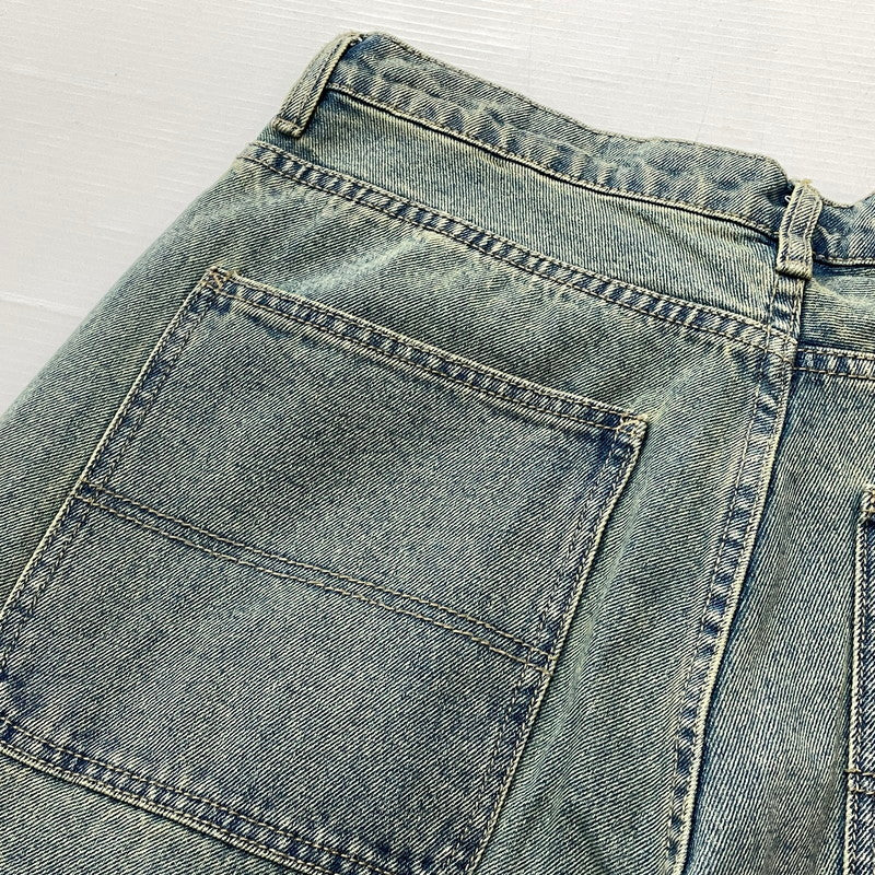 【中古品】【メンズ】 HUF ハフ KINDA LOOSE DOUBLE KNEES DENIM PANTS ルーズ ダブルニー カイダン デニム パンツ ボトムス ジーンズ 153-260801-sa-26-tei サイズ：32 カラー：インディゴ 万代Net店
