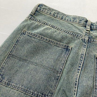 【中古品】【メンズ】 HUF ハフ KINDA LOOSE DOUBLE KNEES DENIM PANTS ルーズ ダブルニー カイダン デニム パンツ ボトムス ジーンズ 153-260801-sa-26-tei サイズ：32 カラー：インディゴ 万代Net店