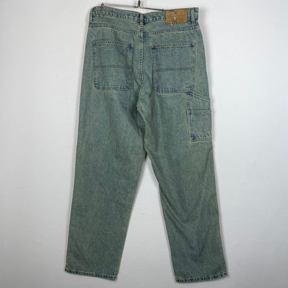 【中古品】【メンズ】 HUF ハフ KINDA LOOSE DOUBLE KNEES DENIM PANTS ルーズ ダブルニー カイダン デニム パンツ ボトムス ジーンズ 153-260801-sa-26-tei サイズ：32 カラー：インディゴ 万代Net店