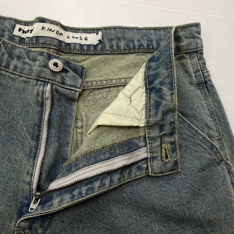 【中古品】【メンズ】 HUF ハフ KINDA LOOSE DOUBLE KNEES DENIM PANTS ルーズ ダブルニー カイダン デニム パンツ ボトムス ジーンズ 153-260801-sa-26-tei サイズ：32 カラー：インディゴ 万代Net店