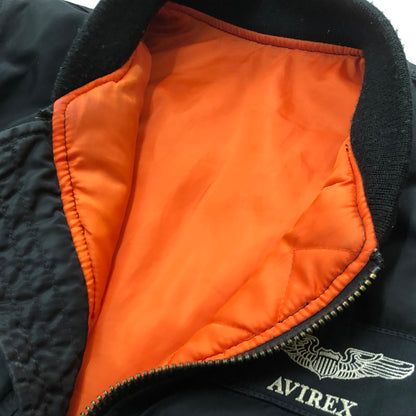 【現状渡し品】【メンズ】 AVIREX アヴィレックス MA-1 WITH PATCHES "AVIREX MFG" 6172174 エムエーワン ウィズ パッチ アヴィレックス エムエフジー アウター リバーシブル 145-260727-sa-10-tei サイズ：M カラー：ブラック 万代Net店