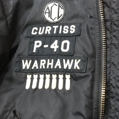 【現状渡し品】【メンズ】 AVIREX アヴィレックス MA-1 WITH PATCHES "AVIREX MFG" 6172174 エムエーワン ウィズ パッチ アヴィレックス エムエフジー アウター リバーシブル 145-260727-sa-10-tei サイズ：M カラー：ブラック 万代Net店