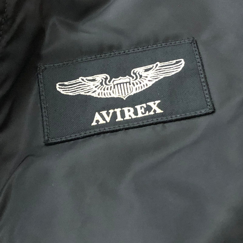 【現状渡し品】【メンズ】 AVIREX アヴィレックス MA-1 WITH PATCHES "AVIREX MFG" 6172174 エムエーワン ウィズ パッチ アヴィレックス エムエフジー アウター リバーシブル 145-260727-sa-10-tei サイズ：M カラー：ブラック 万代Net店