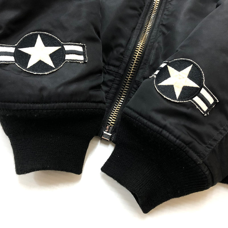 【現状渡し品】【メンズ】 AVIREX アヴィレックス MA-1 WITH PATCHES "AVIREX MFG" 6172174 エムエーワン ウィズ パッチ アヴィレックス エムエフジー アウター リバーシブル 145-260727-sa-10-tei サイズ：M カラー：ブラック 万代Net店
