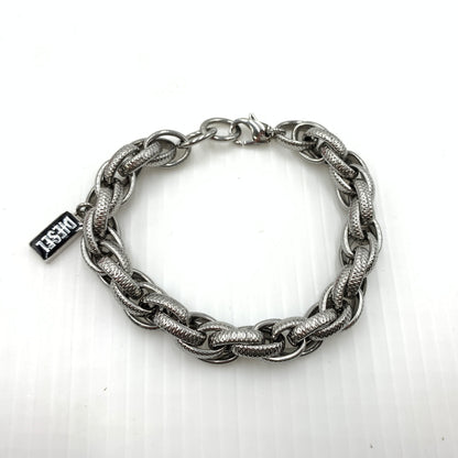 【中古品】【メンズ】 DISEL ディーゼル STAINLESS STEEL CHAIN BRACELET DX1514040 ステンレススチール チェーン ブレスレット アクセサリー 192-260801-ko-05-tei カラー：シルバー(カラー) 万代Net店