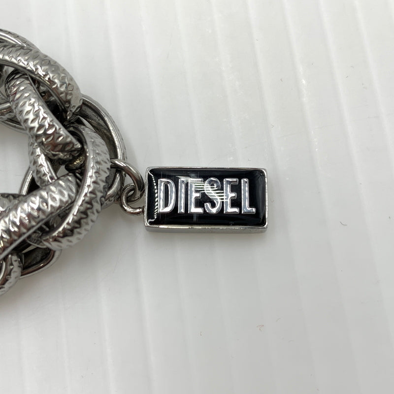 【中古品】【メンズ】 DISEL ディーゼル STAINLESS STEEL CHAIN BRACELET DX1514040 ステンレススチール チェーン ブレスレット アクセサリー 192-260801-ko-05-tei カラー：シルバー(カラー) 万代Net店