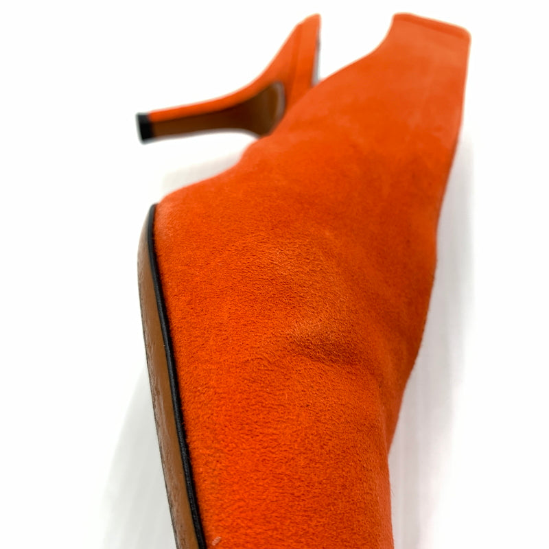 【中古品】【レディース】 CELINE セリーヌ V NECK PUMP 70 ブイ ネック パンプス 靴 シューズ 157-260801-ko-11-tei サイズ：36.5 カラー：Bright Orange 万代Net店