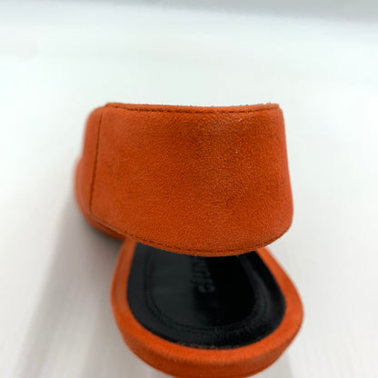 【中古品】【レディース】 CELINE セリーヌ V NECK PUMP 70 ブイ ネック パンプス 靴 シューズ 157-260801-ko-11-tei サイズ：36.5 カラー：Bright Orange 万代Net店