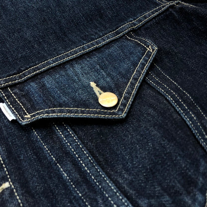 【中古品】【メンズ】 GRAPHPAPER グラフペーパー SELVAGE DENIM TRUCKER JACKET GU261-20055DB セルベッジ デニム トラッカー ジャケット アウター 140-260727-sa-14-tei サイズ：2 カラー：インディゴ 万代Net店
