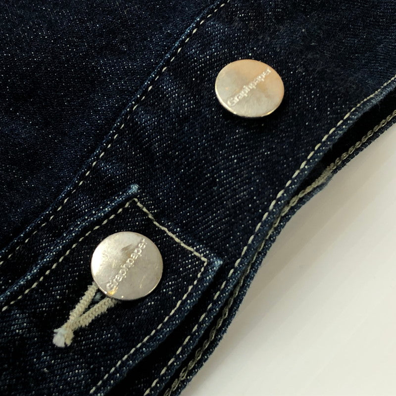 【中古品】【メンズ】 GRAPHPAPER グラフペーパー SELVAGE DENIM TRUCKER JACKET GU261-20055DB セルベッジ デニム トラッカー ジャケット アウター 140-260727-sa-14-tei サイズ：2 カラー：インディゴ 万代Net店