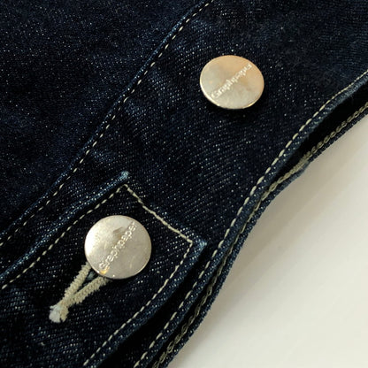 【中古品】【メンズ】 GRAPHPAPER グラフペーパー SELVAGE DENIM TRUCKER JACKET GU261-20055DB セルベッジ デニム トラッカー ジャケット アウター 140-260727-sa-14-tei サイズ：2 カラー：インディゴ 万代Net店