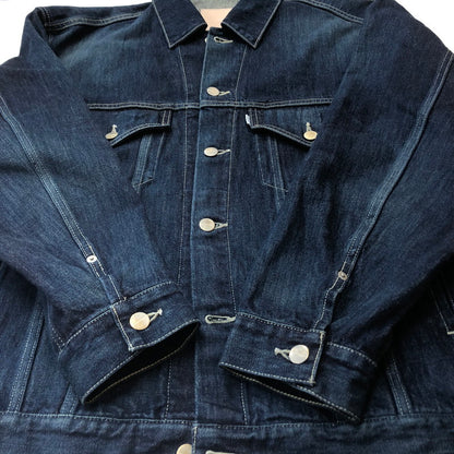 【中古品】【メンズ】 GRAPHPAPER グラフペーパー SELVAGE DENIM TRUCKER JACKET GU261-20055DB セルベッジ デニム トラッカー ジャケット アウター 140-260727-sa-14-tei サイズ：2 カラー：インディゴ 万代Net店