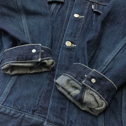 【中古品】【メンズ】 GRAPHPAPER グラフペーパー SELVAGE DENIM TRUCKER JACKET GU261-20055DB セルベッジ デニム トラッカー ジャケット アウター 140-260727-sa-14-tei サイズ：2 カラー：インディゴ 万代Net店