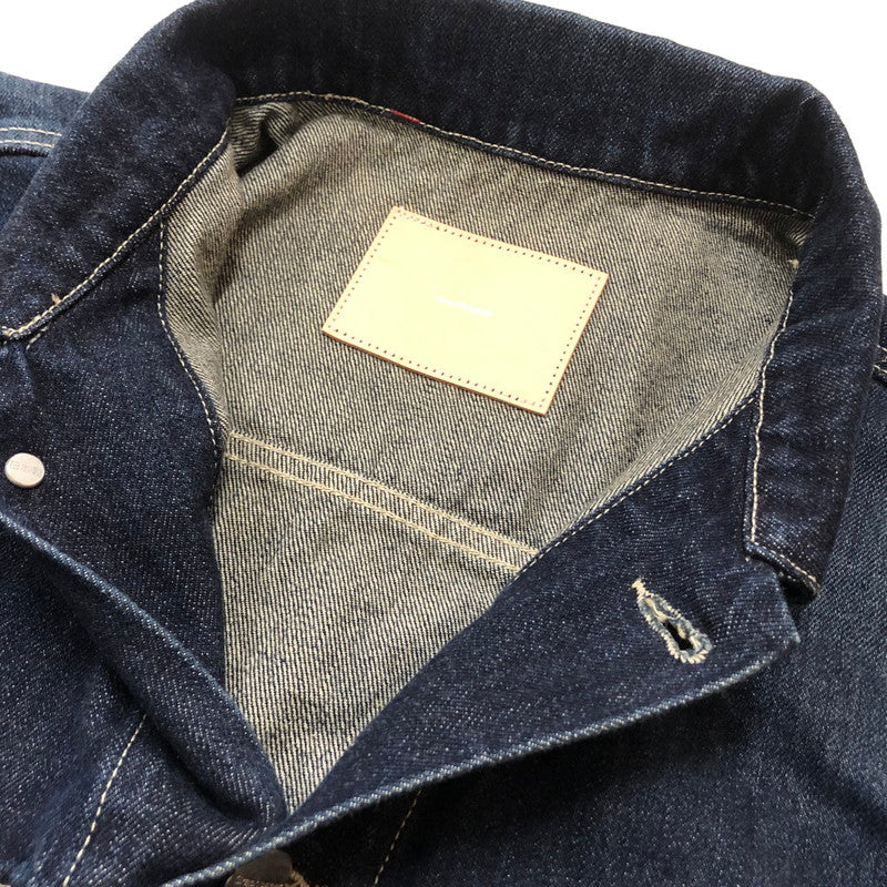 【中古品】【メンズ】 GRAPHPAPER グラフペーパー SELVAGE DENIM TRUCKER JACKET GU261-20055DB セルベッジ デニム トラッカー ジャケット アウター 140-260727-sa-14-tei サイズ：2 カラー：インディゴ 万代Net店
