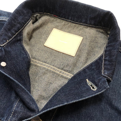 【中古品】【メンズ】 GRAPHPAPER グラフペーパー SELVAGE DENIM TRUCKER JACKET GU261-20055DB セルベッジ デニム トラッカー ジャケット アウター 140-260727-sa-14-tei サイズ：2 カラー：インディゴ 万代Net店