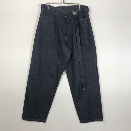 【中古品】【メンズ】 BLURHMS ブラームス 12.9OZ SELVAGE DENIM GI-BELT PANTS BHS23S010 セルベッジ デニム ガチャベルト パンツ ボトムス 151-260727-sa-01-tei サイズ：3 カラー：インディゴ 万代Net店