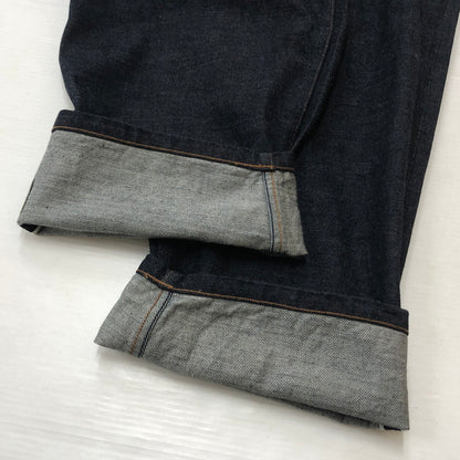 【中古品】【メンズ】 BLURHMS ブラームス 12.9OZ SELVAGE DENIM GI-BELT PANTS BHS23S010 セルベッジ デニム ガチャベルト パンツ ボトムス 151-260727-sa-01-tei サイズ：3 カラー：インディゴ 万代Net店