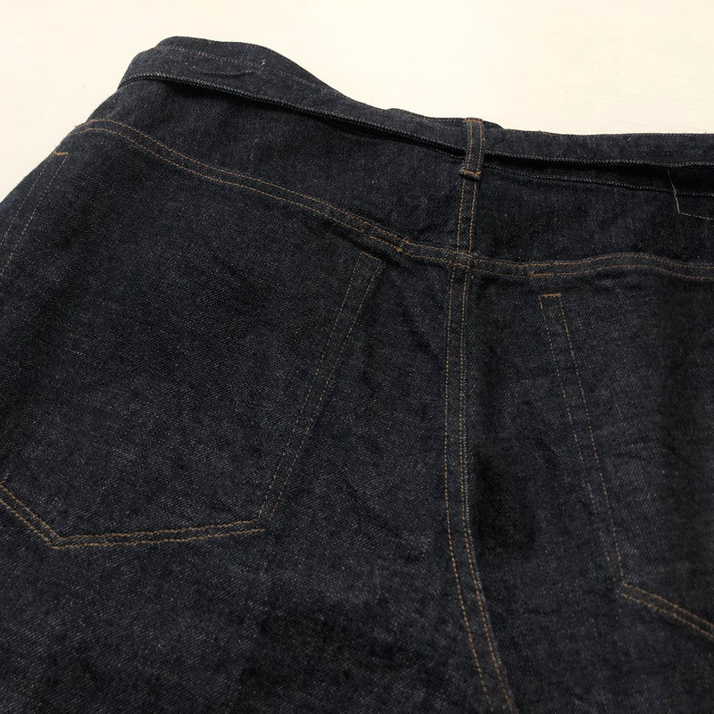【中古品】【メンズ】 BLURHMS ブラームス 12.9OZ SELVAGE DENIM GI-BELT PANTS BHS23S010 セルベッジ デニム ガチャベルト パンツ ボトムス 151-260727-sa-01-tei サイズ：3 カラー：インディゴ 万代Net店