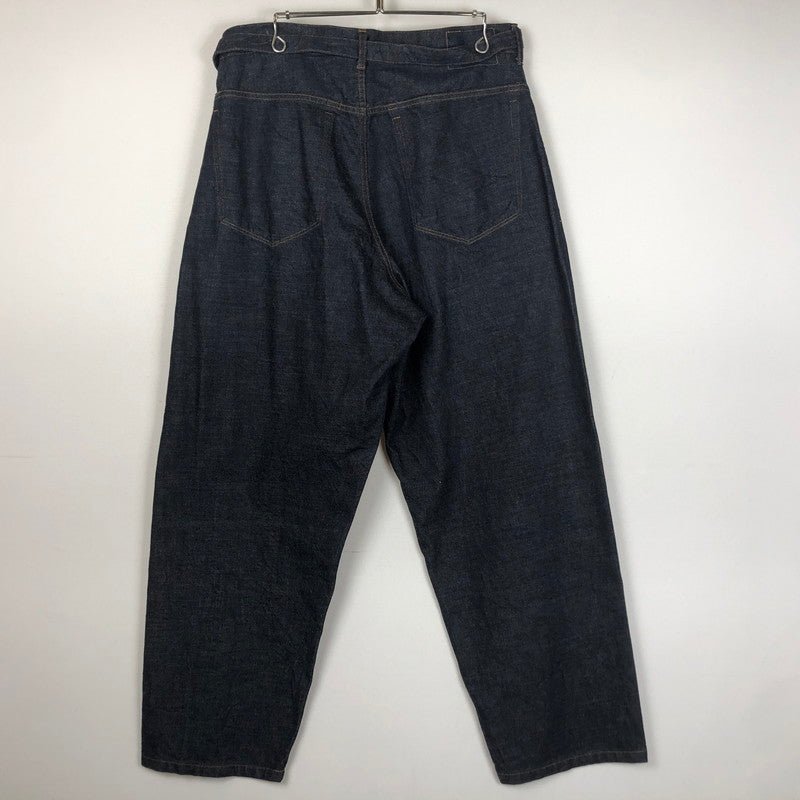 【中古品】【メンズ】 BLURHMS ブラームス 12.9OZ SELVAGE DENIM GI-BELT PANTS BHS23S010 セルベッジ デニム ガチャベルト パンツ ボトムス 151-260727-sa-01-tei サイズ：3 カラー：インディゴ 万代Net店