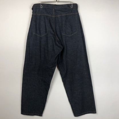 【中古品】【メンズ】 BLURHMS ブラームス 12.9OZ SELVAGE DENIM GI-BELT PANTS BHS23S010 セルベッジ デニム ガチャベルト パンツ ボトムス 151-260727-sa-01-tei サイズ：3 カラー：インディゴ 万代Net店