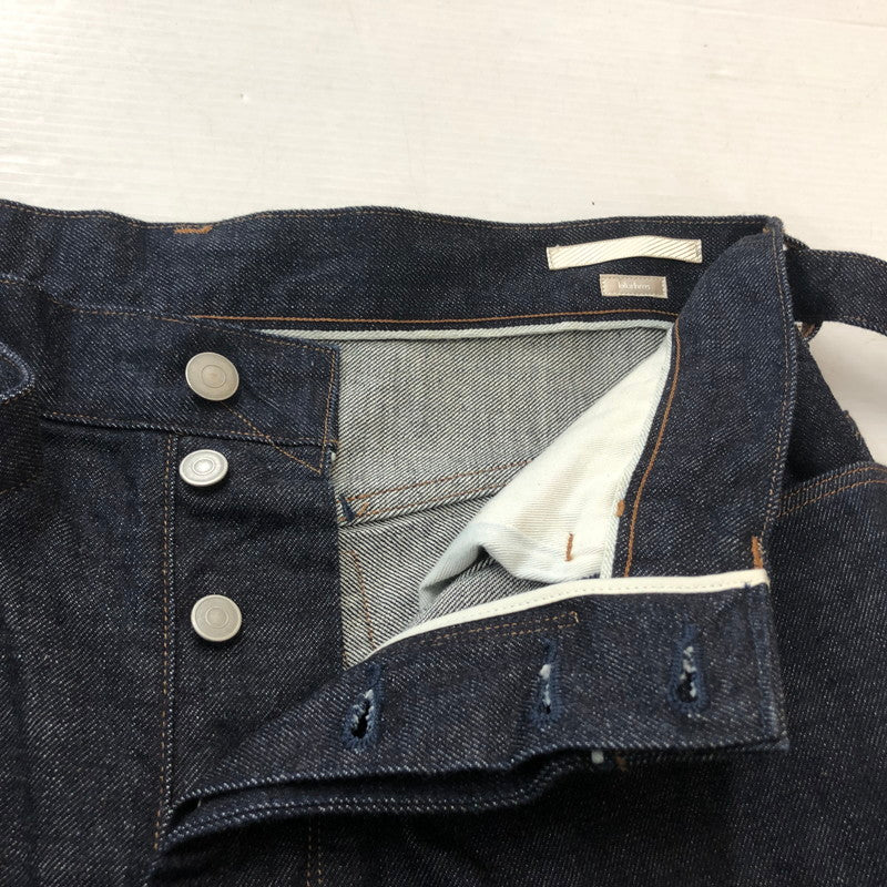 【中古品】【メンズ】 BLURHMS ブラームス 12.9OZ SELVAGE DENIM GI-BELT PANTS BHS23S010 セルベッジ デニム ガチャベルト パンツ ボトムス 151-260727-sa-01-tei サイズ：3 カラー：インディゴ 万代Net店