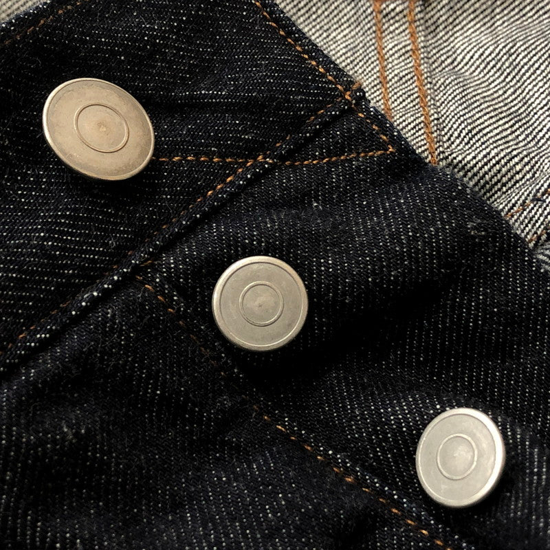 【中古品】【メンズ】 BLURHMS ブラームス 12.9OZ SELVAGE DENIM GI-BELT PANTS BHS23S010 セルベッジ デニム ガチャベルト パンツ ボトムス 151-260727-sa-01-tei サイズ：3 カラー：インディゴ 万代Net店