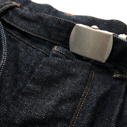 【中古品】【メンズ】 BLURHMS ブラームス 12.9OZ SELVAGE DENIM GI-BELT PANTS BHS23S010 セルベッジ デニム ガチャベルト パンツ ボトムス 151-260727-sa-01-tei サイズ：3 カラー：インディゴ 万代Net店