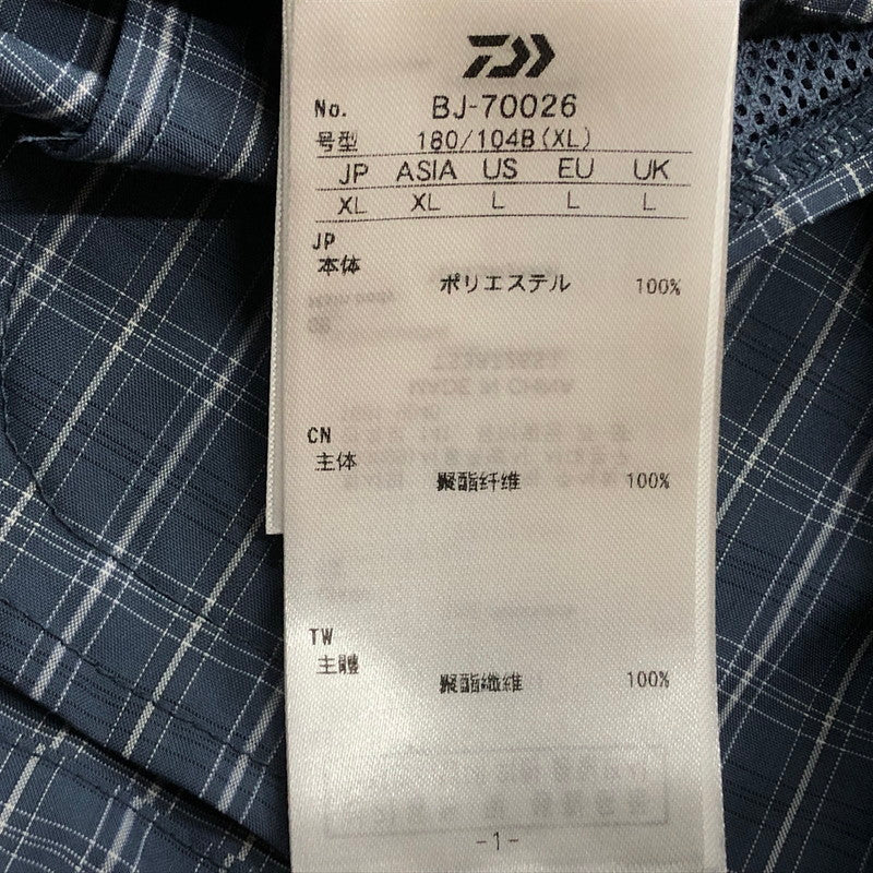 【中古品】【メンズ】 DAIWA PIER39 ダイワ ピア39 TECH ANORAK JACKET SUMMER PLAID BJ-70026 テック アノラック ジャケット サマー プラッド アウター 144-260727-sa-12-tei サイズ：XL カラー：ネイビー 万代Net店